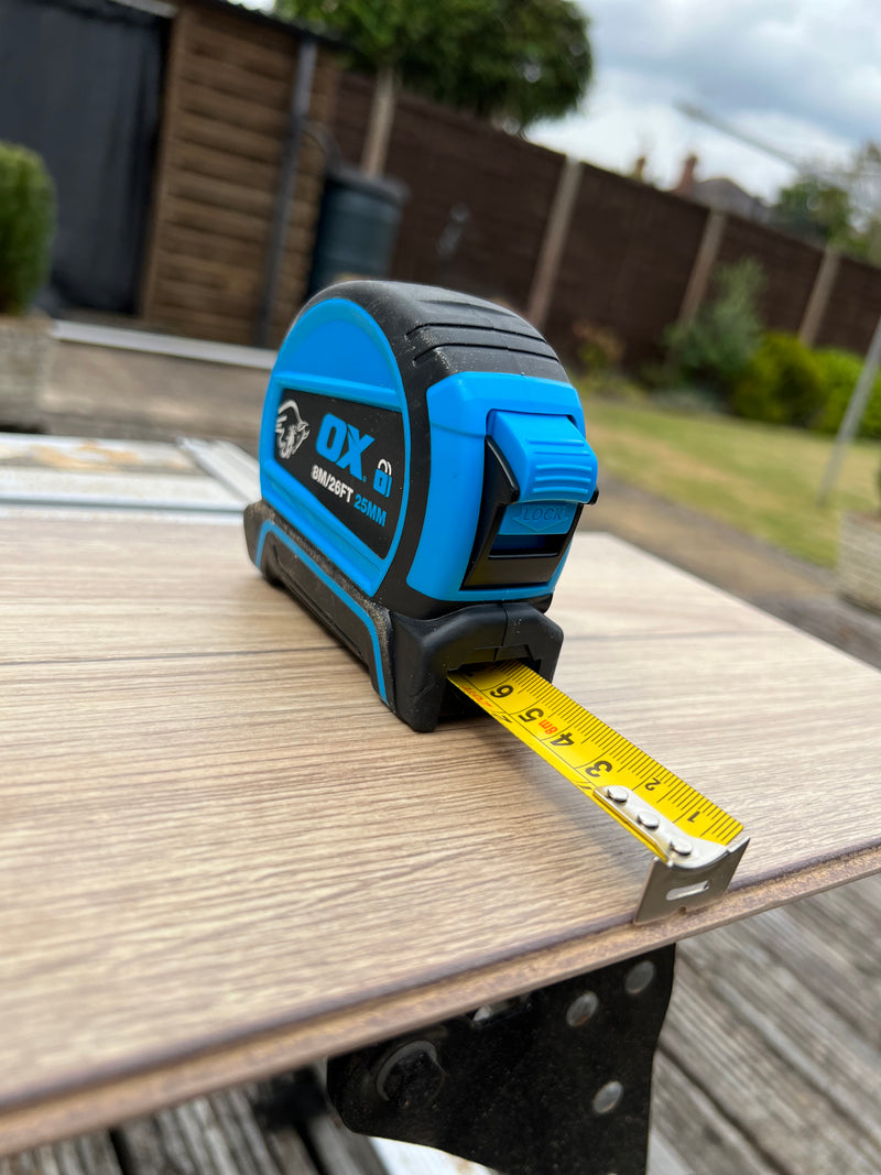 OX Tools OX-P505208 Pro Dual Auto Lock Tape Measure - 8m