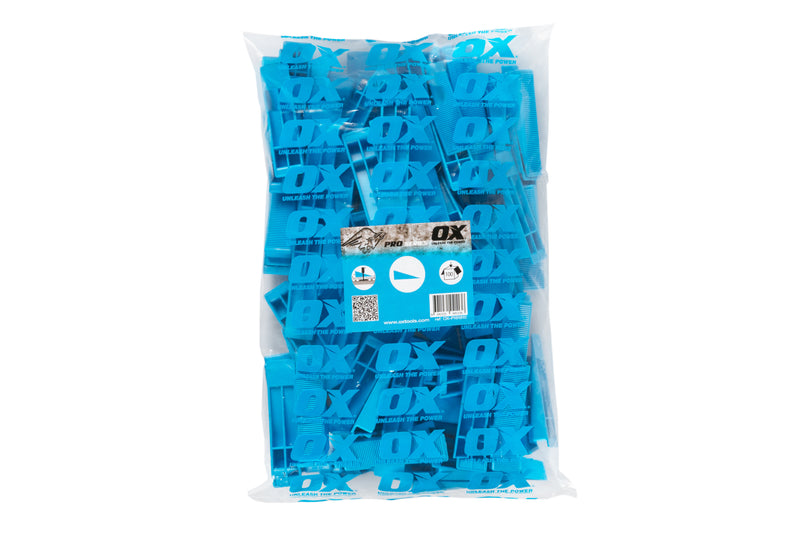 OX Tools OX-P161810 Pro Tile Level System Wedge & Spacer - Wedges bag of 100