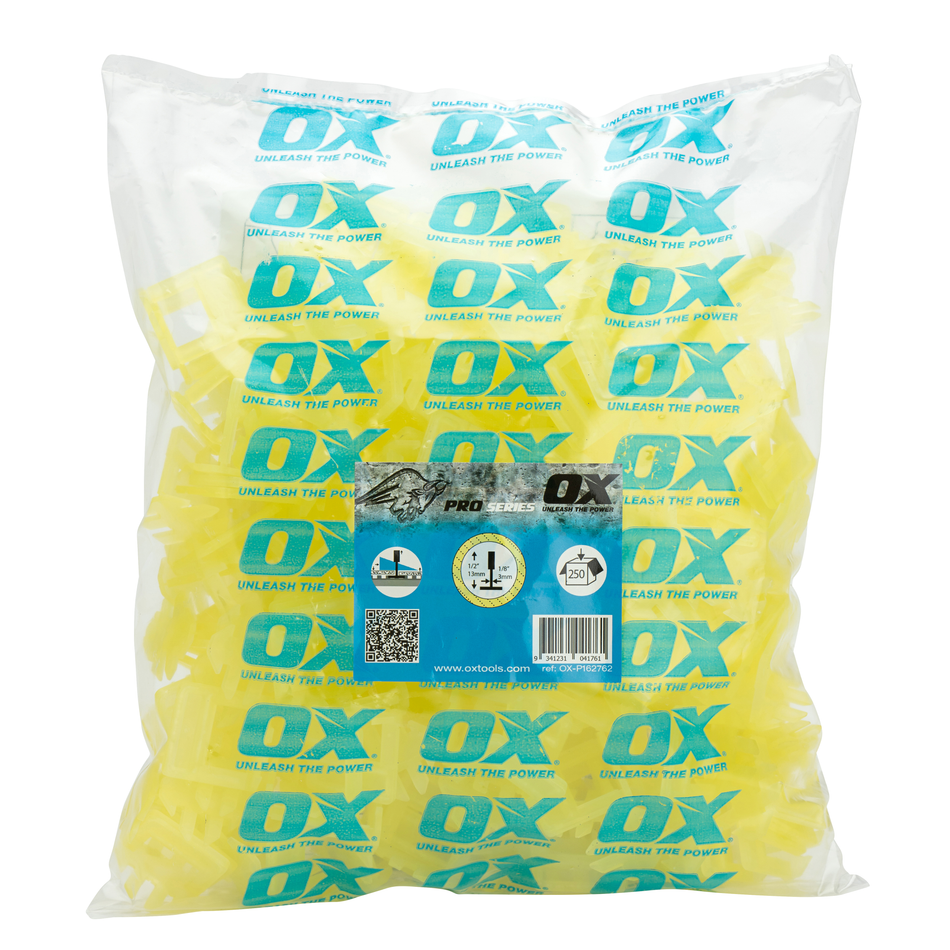 OX Tools OX-P162762 Pro Tile Level System, 3x13mm spacer, 250pack