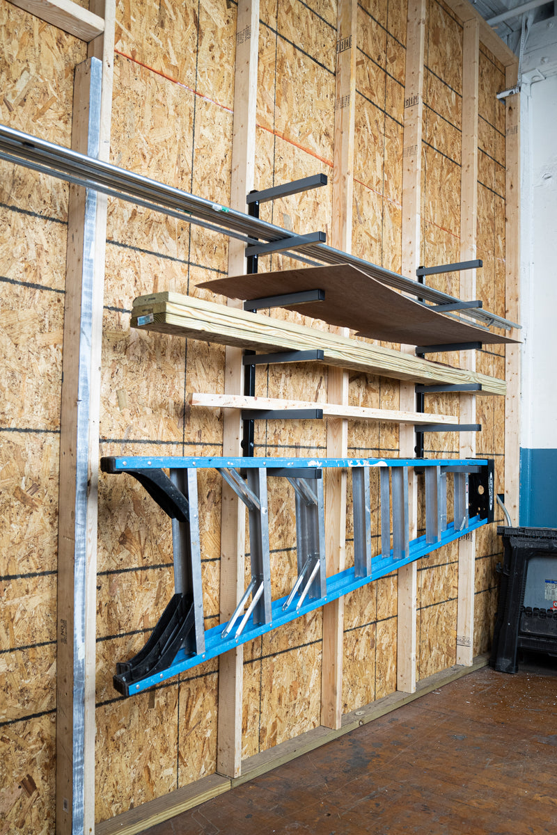 BORA PBR 006B  Wood Rack 6 Tier - Gray/Black