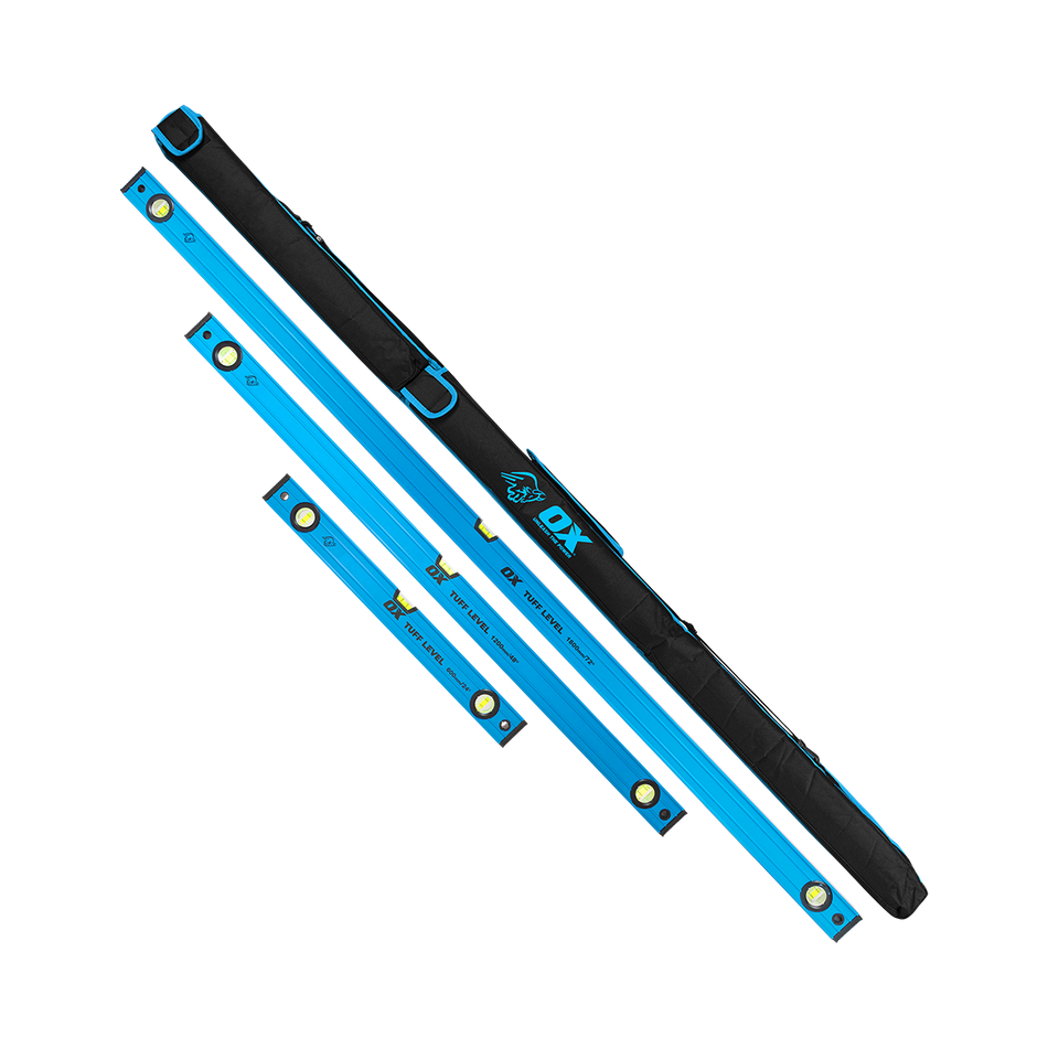OX Pro Tuff Level 3pk w/Bag - 600mm, 1200mm, 1800mm