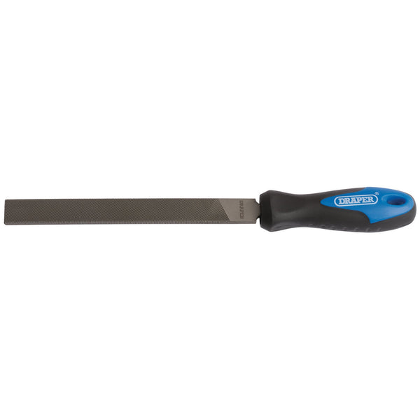 Draper 00006 Soft Grip Engineer's Hand File and Handle, 150mm