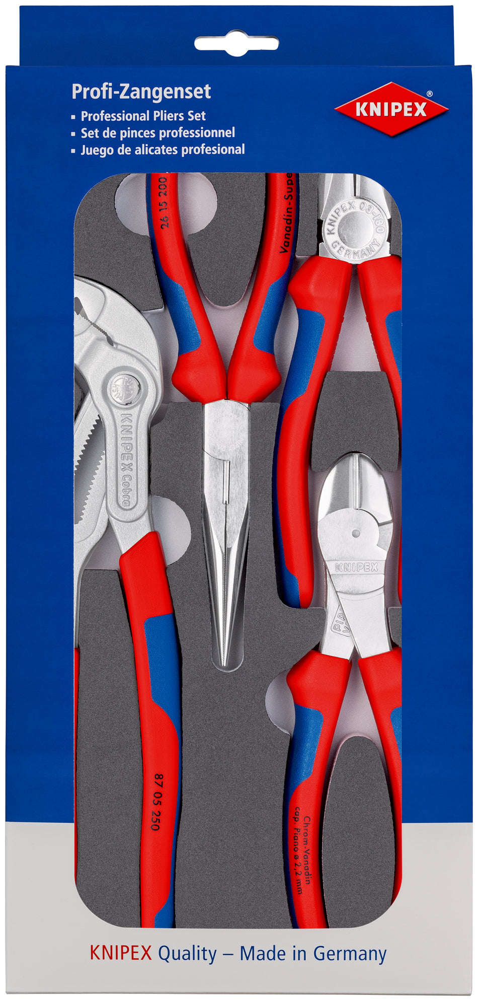 KNIPEX 00 20 01 V17 Tool-Kit Basic Chrome