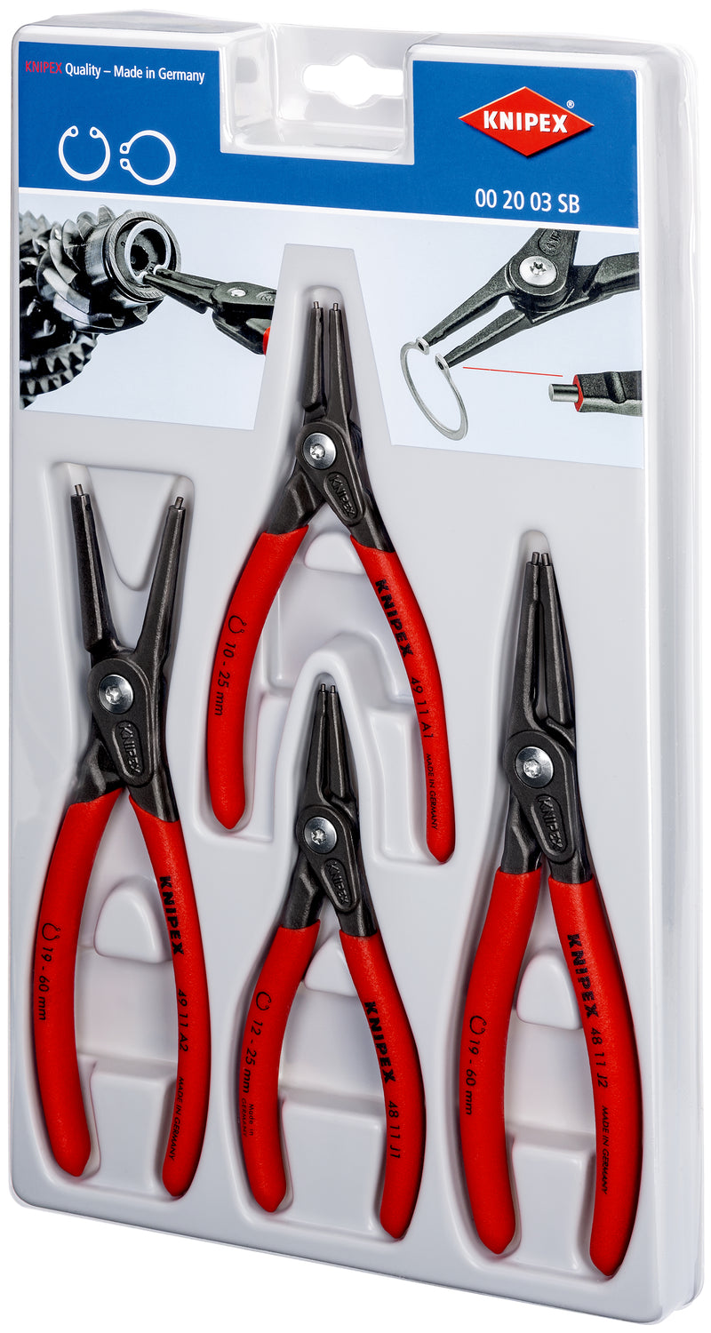 KNIPEX 00 20 03 SB SET OF CIRCLIP PLIERS