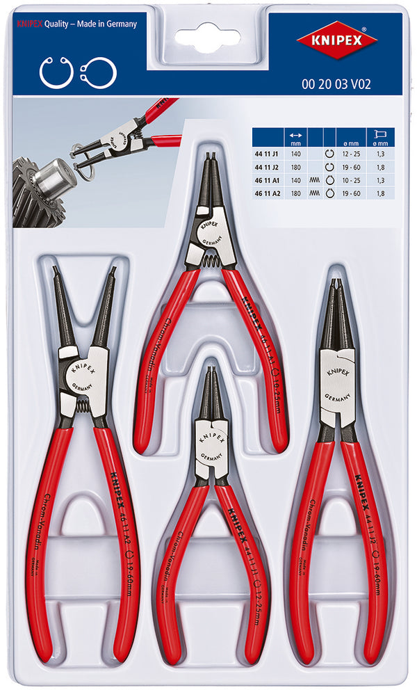 KNIPEX 00 20 03 V02 Set of Circlip Pliers