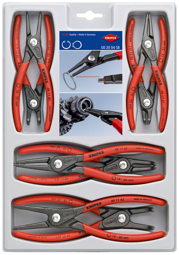 KNIPEX 00 20 04 SB SET OF CIRCLIP PLIERS