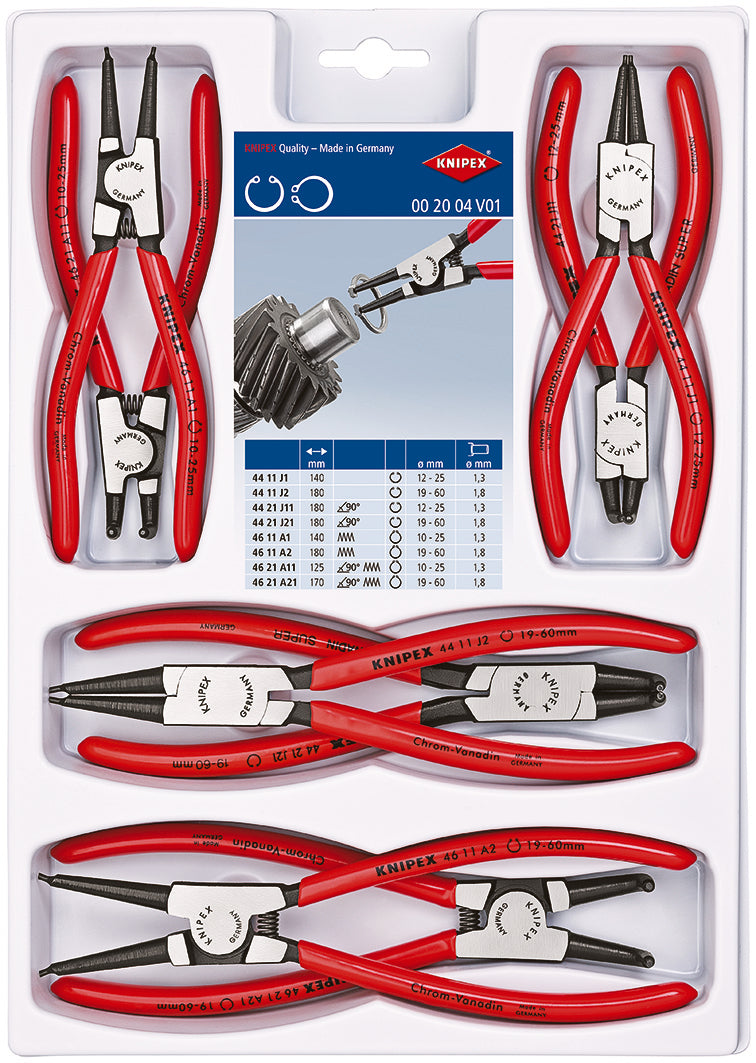 KNIPEX 00 20 04 V01 Set of Circlip Pliers