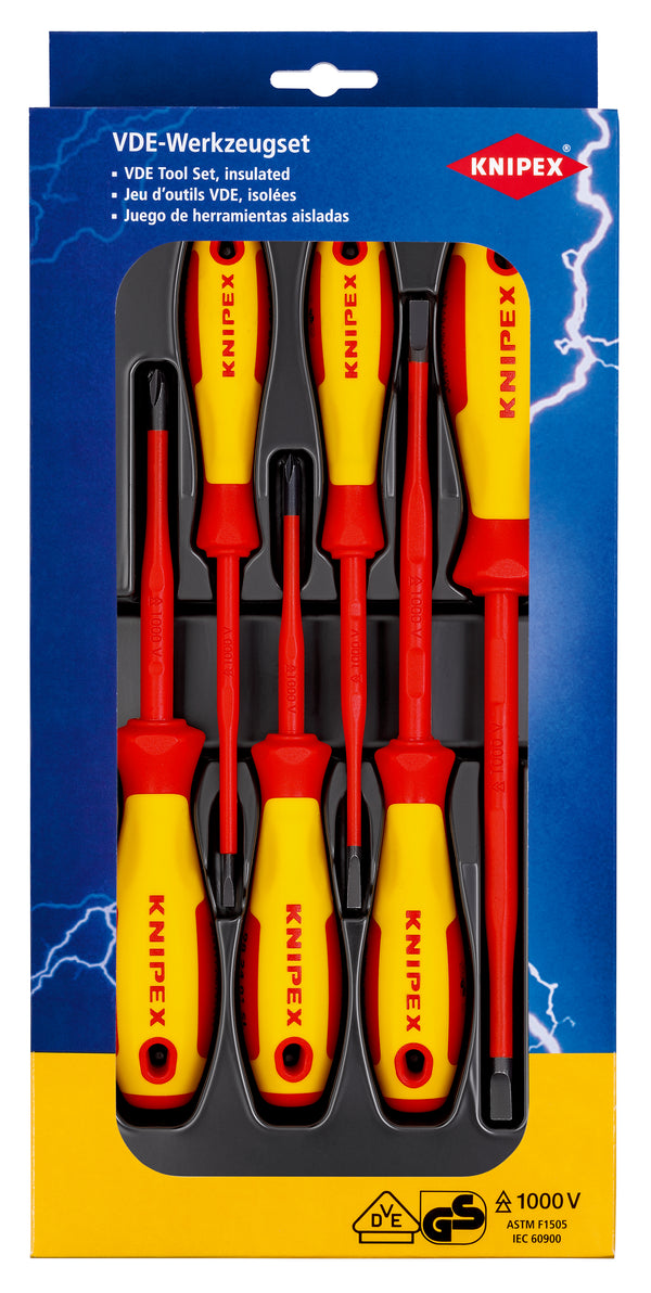 KNIPEX 00 20 12 V02 VDE SET OF SCREWDRIVERS S/PH