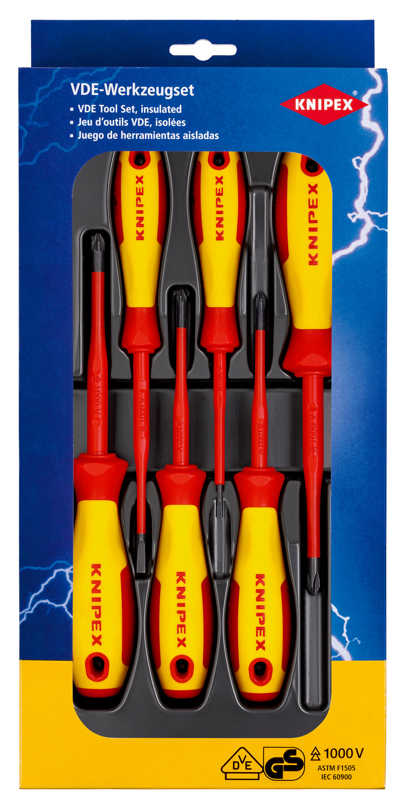 KNIPEX 00 20 12 V04 VDE SET OF SCREWDRIVERS S/PH/PZ