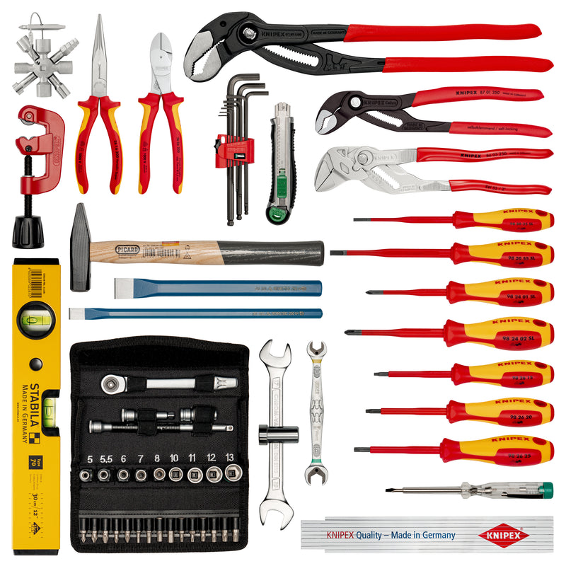KNIPEX 00 21 19 LB S KNIPEX L-BOXXÂ® Plumbing 52 parts