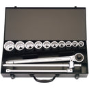 Draper 00385 Metric Socket Set, 3/4" Sq. Dr. (13 Piece)