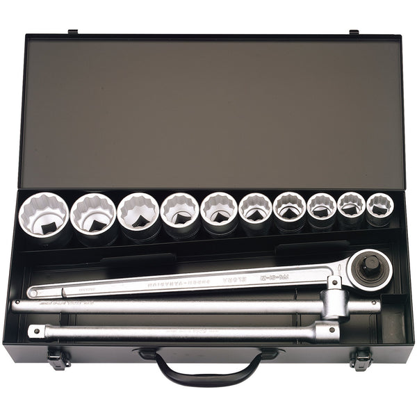 Draper 00385 Metric Socket Set, 3/4" Sq. Dr. (13 Piece)