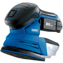 Draper 00608 D20 20V Tri-Base Detail Sander, 1 x 2.0Ah Battery, 1 x Charger