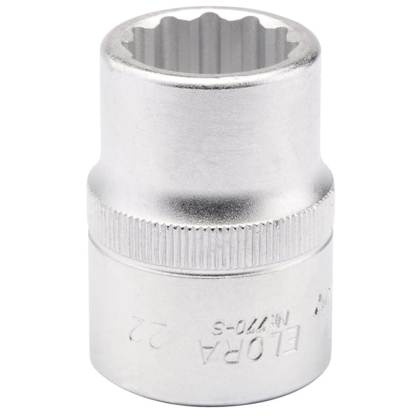 Draper 00707 Elora Bi-Hexagon Socket, 3/4" Sq. Dr., 22mm