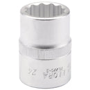 Draper 00723 Elora Bi-Hexagon Socket, 3/4" Sq. Dr., 24mm