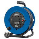 Draper 02120 230V Four Socket Industrial Cable Reel, 50m