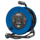 Draper 02122 230V Heavy Duty Industrial Four Socket Cable Reel, 25m