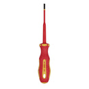 Draper 02160 XP1000 VDE Slimline Plain Slot Screwdriver, 4.0 x 100mm