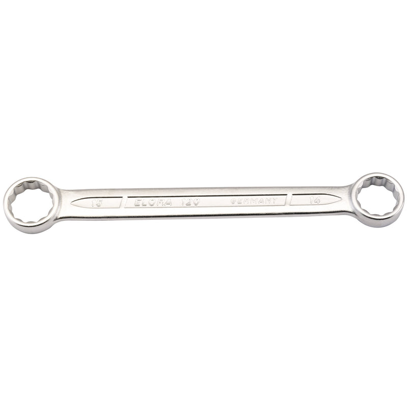 Draper 02430 Elora Flat Metric Ring Spanner, 14 x 15mm