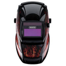 Draper 02513 Auto-Darkening Welding Helmet, Red Flames