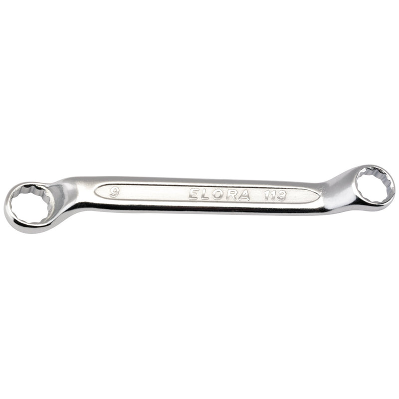 Draper 02612 Elora Midget Deep Crank Metric Ring Spanner, 8 x 9mm