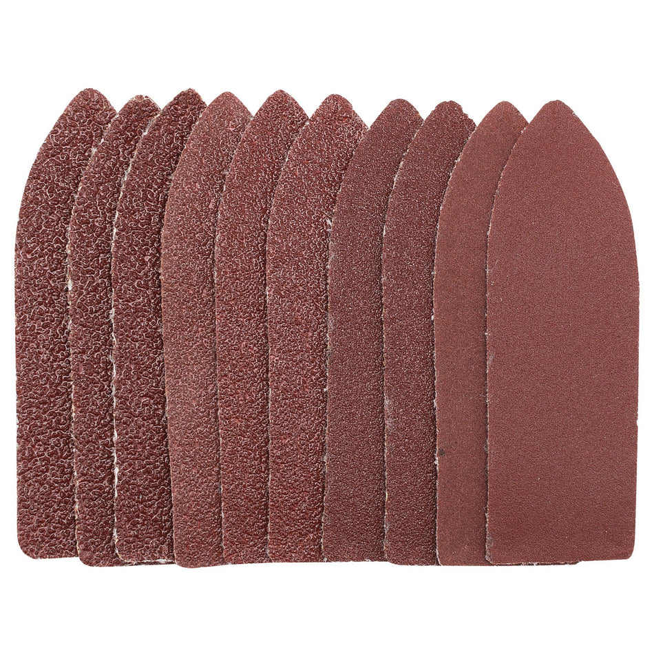 Draper 02930 Assorted Grit Hook and Loop Finger Sheets, 67 x 67 x 22mm (Pack of 10)