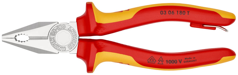 KNIPEX 03 06 180 T BK COMBINATION PLIERS TT