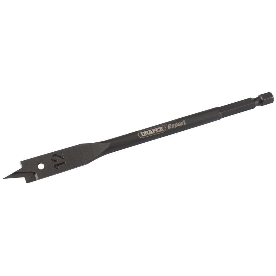 Draper 03155 Flat Wood Bit, 12mm