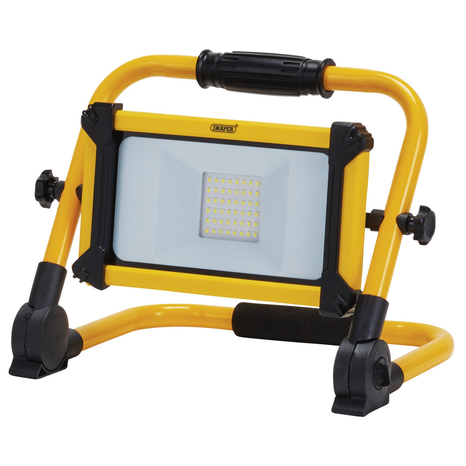 Draper 03185 230V Rechargeable Folding Site Light, 30W, 3300 Lumens