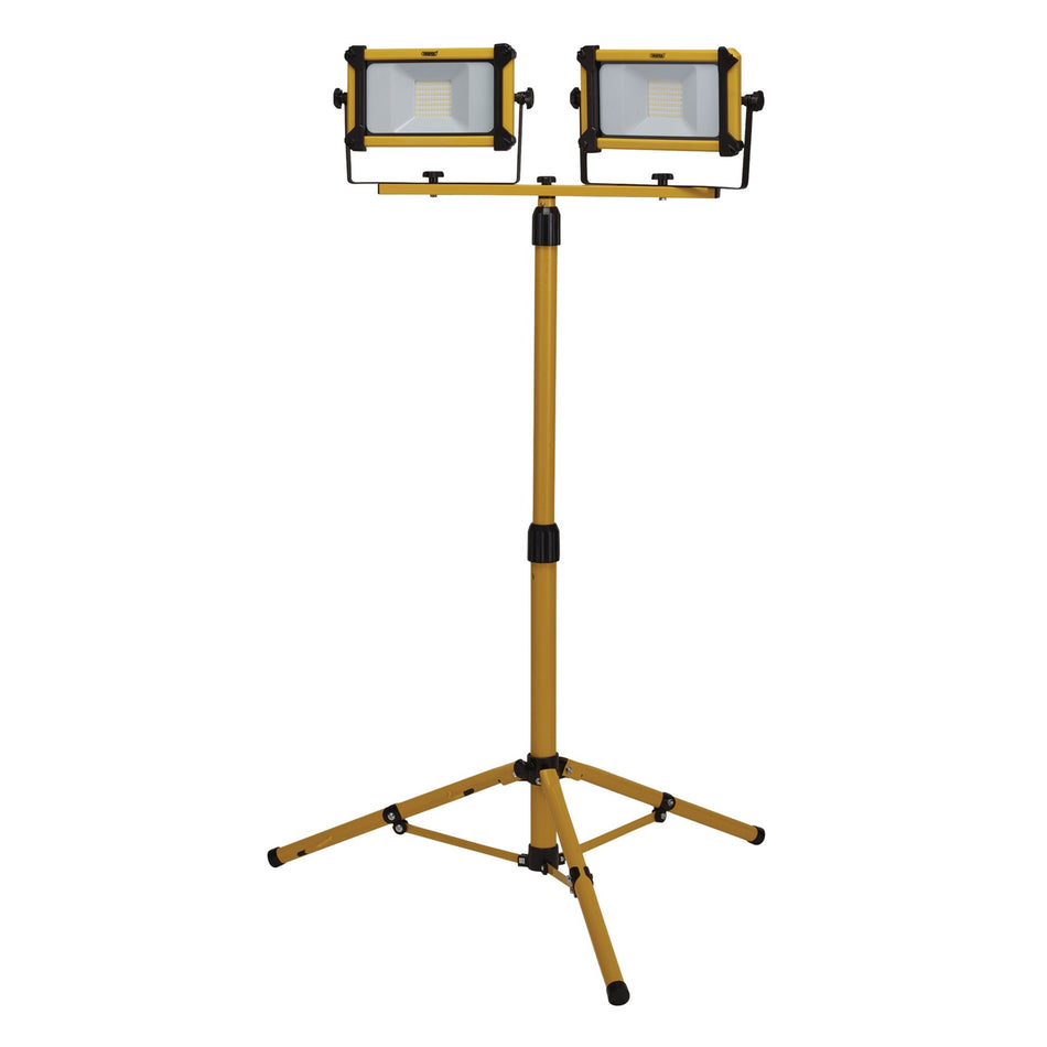 Draper 03215 230V SMD LED Tripod Site Light, 2 x 50W, 11000 Lumens
