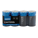 Draper 03979 Draper PowerUP Ultra Alkaline D Batteries (Pack of 4)