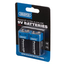 Draper 03983 Draper PowerUP Ultra Alkaline 9V Batteries (Pack of 2)