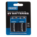 Draper 03983 Draper PowerUP Ultra Alkaline 9V Batteries (Pack of 2)