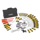 Draper 03992 Screwdriver and Bit Set with Soft Storage Bag, Yellow (100 Piece)