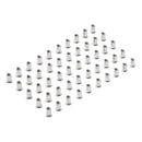 Draper 04054 Zinc Plated Threaded Insert Rivet Nuts, M8 x 1.25mm (Pack of 50)