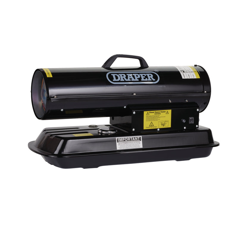 Draper 04174 230V Diesel and Kerosene Space Heater, 51,200 BTU/15kW