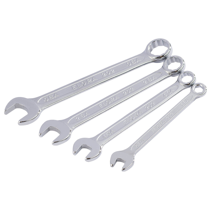 Draper 04197 Midget BA Combination Spanner Set (4 Piece)