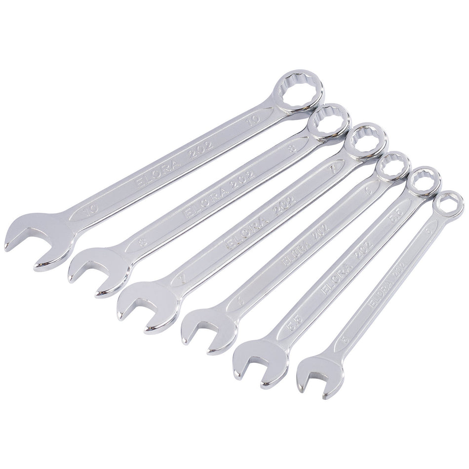 Draper 04212 Elora Midget Metric Combination Spanner Set (6 Piece)