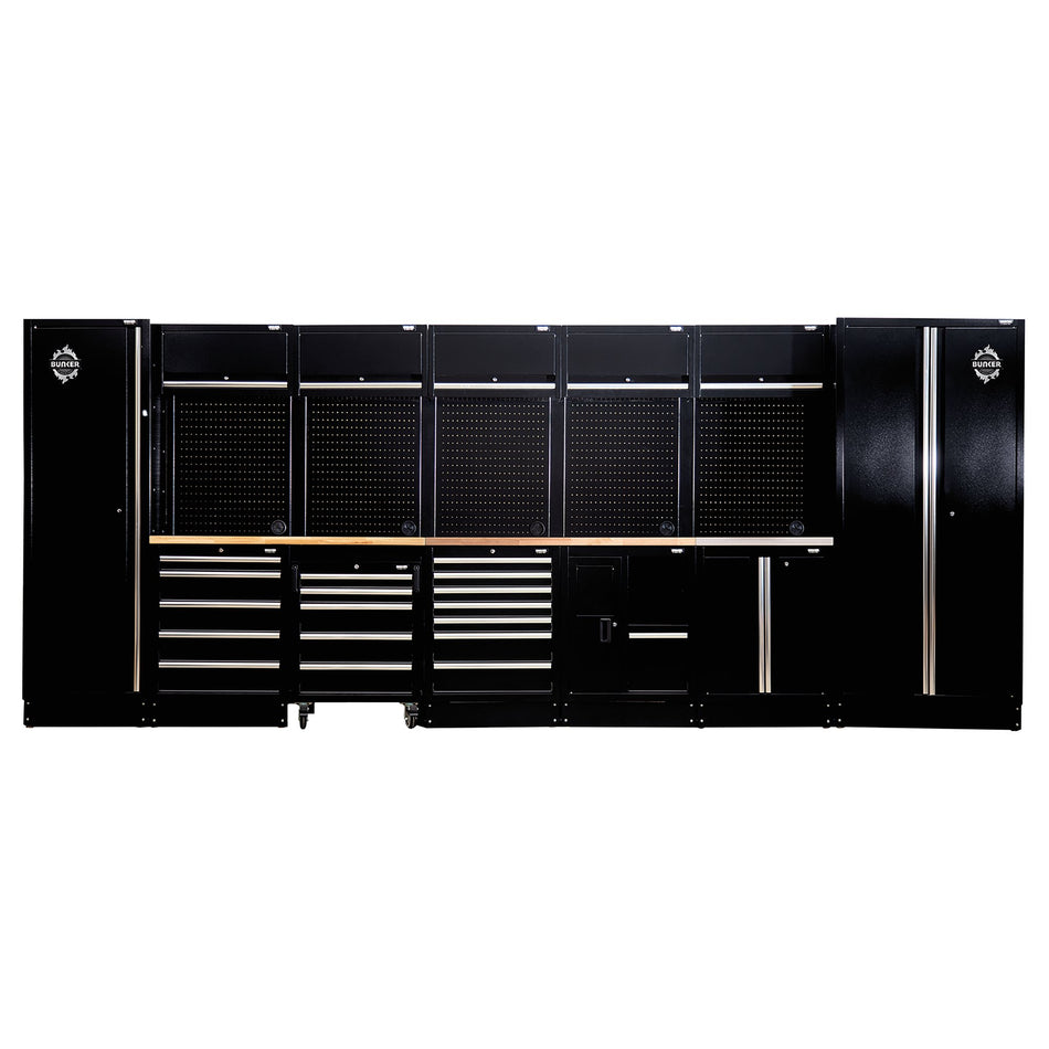 BUNKER® 04389 Modular Storage Combo with Sink and Hardwood Worktop (25 Piece)