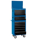 Draper 04593 Combination Roller Cabinet and Tool Chest, 15 Drawer, 26", Blue