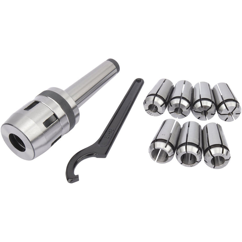 Draper 04662 Mill Chuck Set, MT3 - M12 Diameter, 4 - 16mm