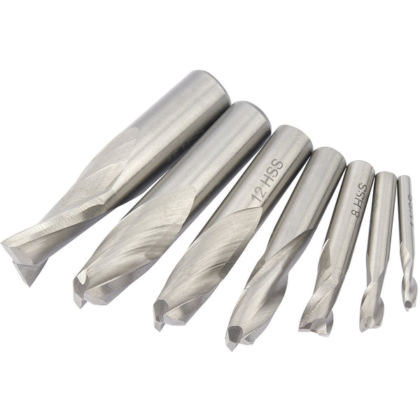 Draper 04663 HSS End Mill Set Dia. Two Flute, 4 - 16mm