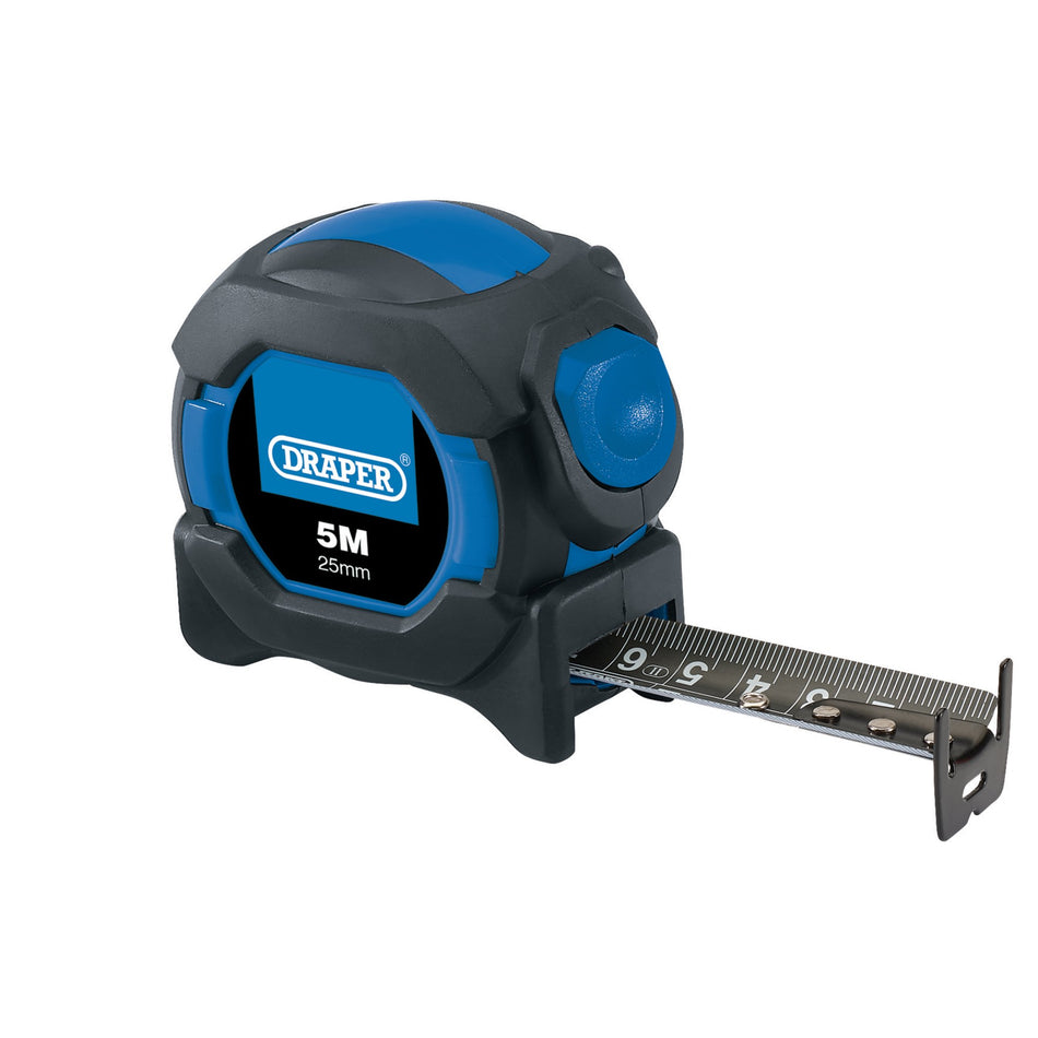 Draper 04751 Auto Lock Measuring Tape, 5m/16ft, 25mm