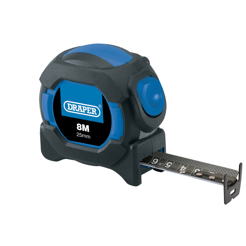Draper 04771 Auto Lock Measuring Tape, 8m/26ft, 25mm