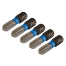 Draper 04936 Draper Expert Cross Slot/PH Type Impact Screwdriver Bits, No.3 x 25mm, 1/4" Hex (Pack of 5)