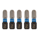 Draper 04936 Draper Expert Cross Slot/PH Type Impact Screwdriver Bits, No.3 x 25mm, 1/4" Hex (Pack of 5)
