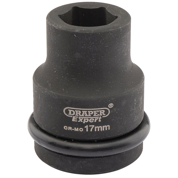 Draper 04998 Expert HI-TORQ&#174; 6 Point Impact Socket, 3/4" Sq. Dr., 17mm
