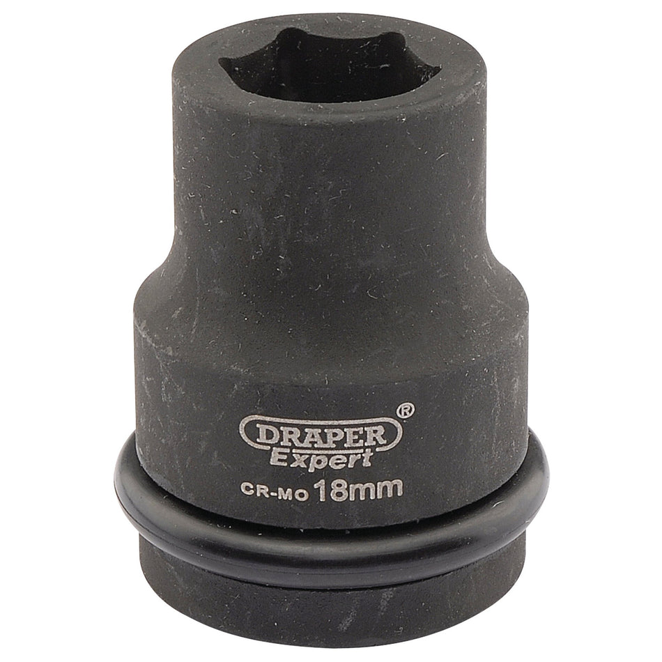 Draper 04999 Expert HI-TORQ® 6 Point Impact Socket, 3/4" Sq. Dr., 18mm