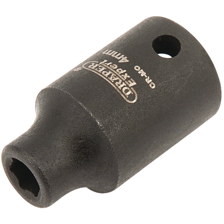 Draper 05000 HI-TORQ® Expert 6 Point Impact Socket, 1/4" Sq. Dr., 4mm