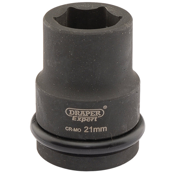 Draper 05002 Expert HI-TORQ&#174; 6 Point Impact Socket, 3/4" Sq. Dr., 21mm